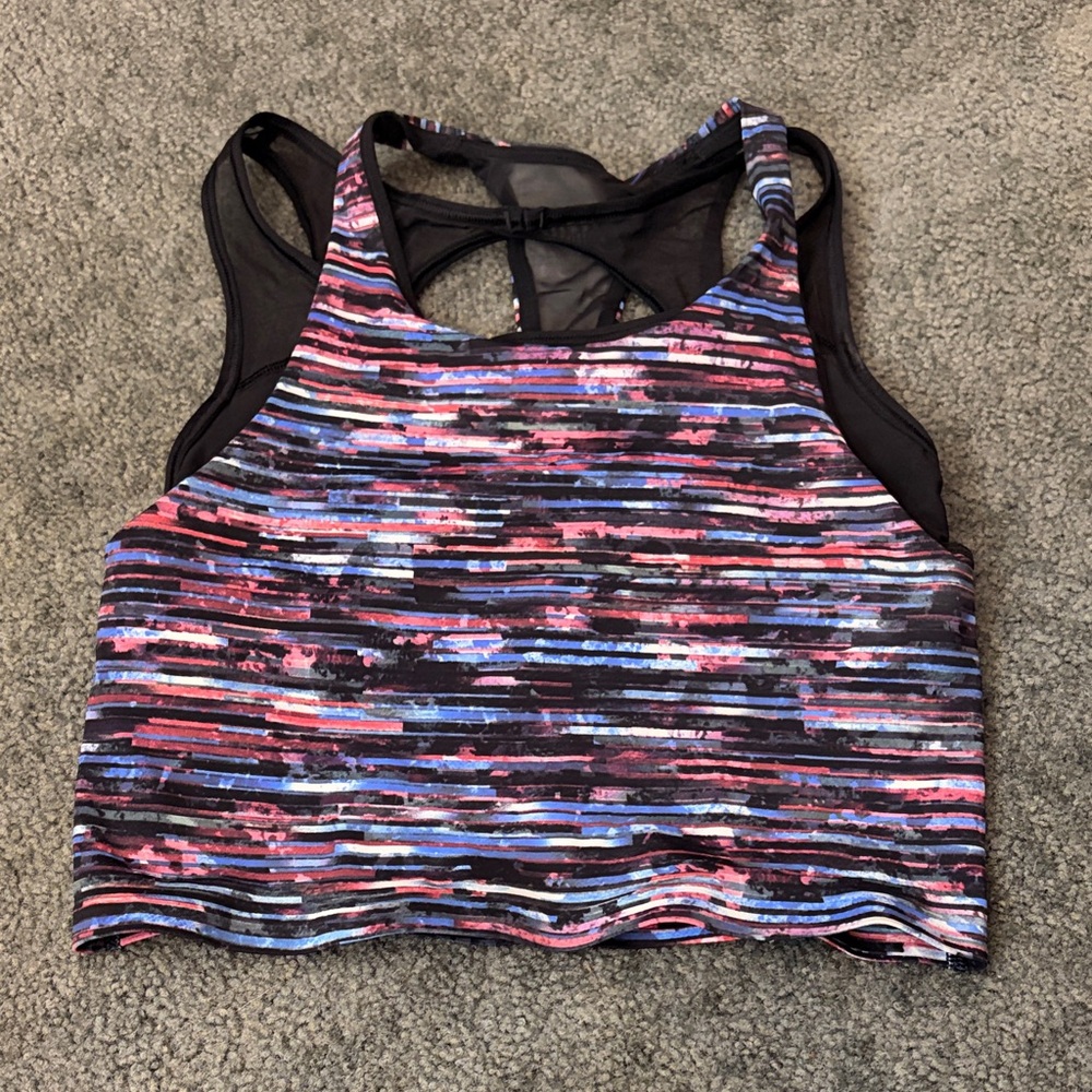 lululemon athletica Multicolor Striped Crop Top